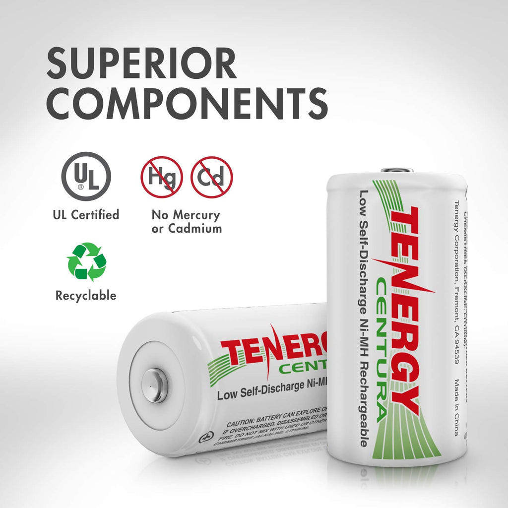 1.2V NiMH Rechargeable D Batteries 8000mAh 4 Pack P453320