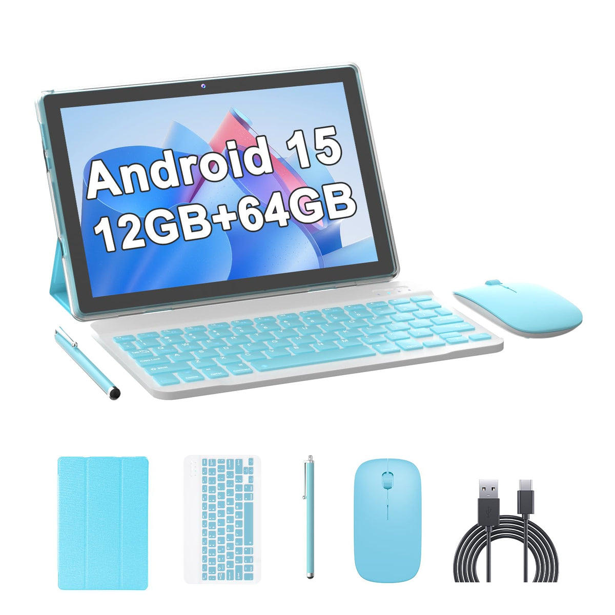 10 Inch Android Tablet 64GB 12GB RAM 6000mAh WiFi-6 K767