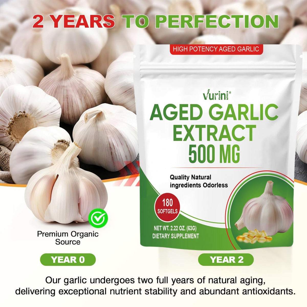 Aged Garlic Extract Capsules, 300 Softgels X300321