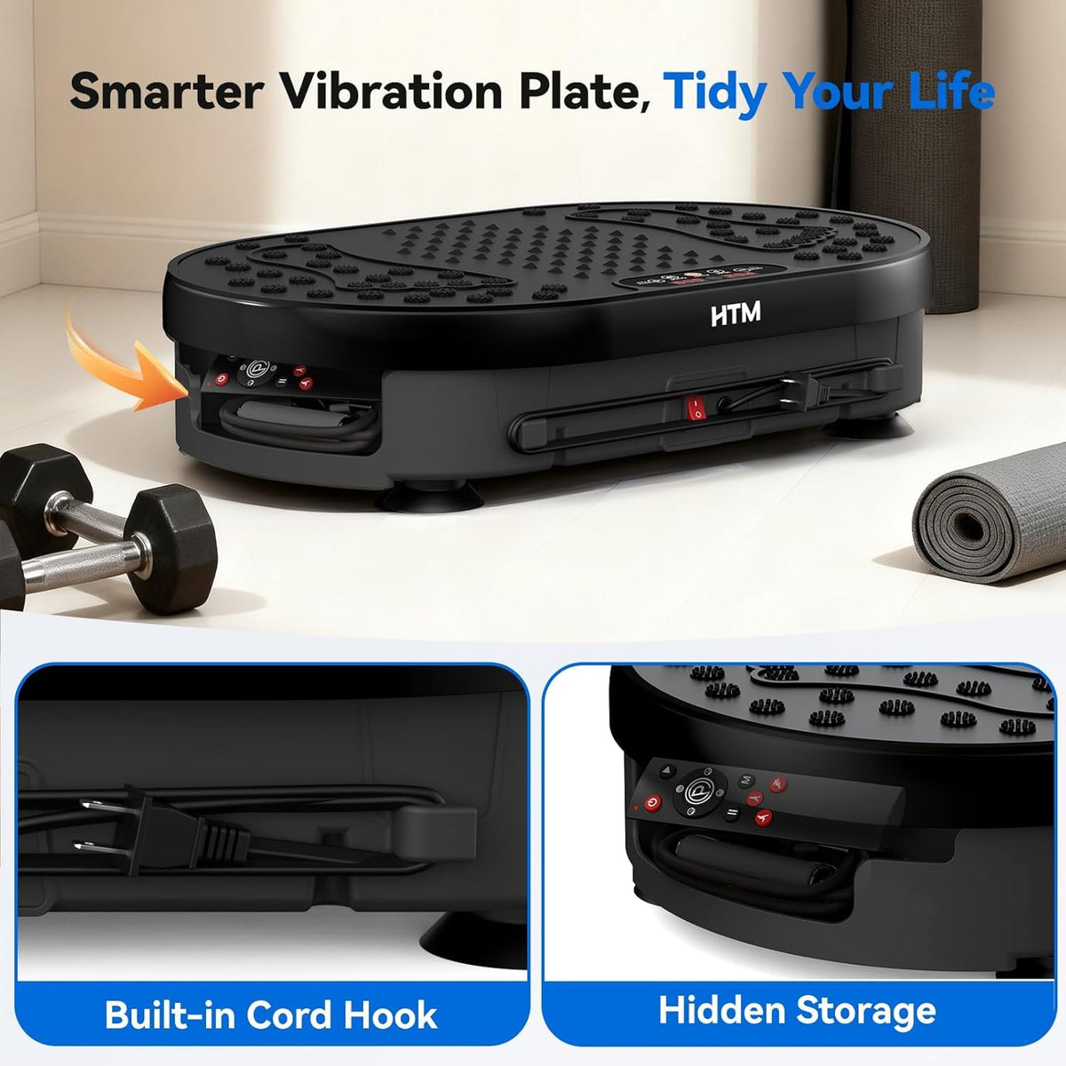Vibration Plate Exercise Machine with Remote Control T334