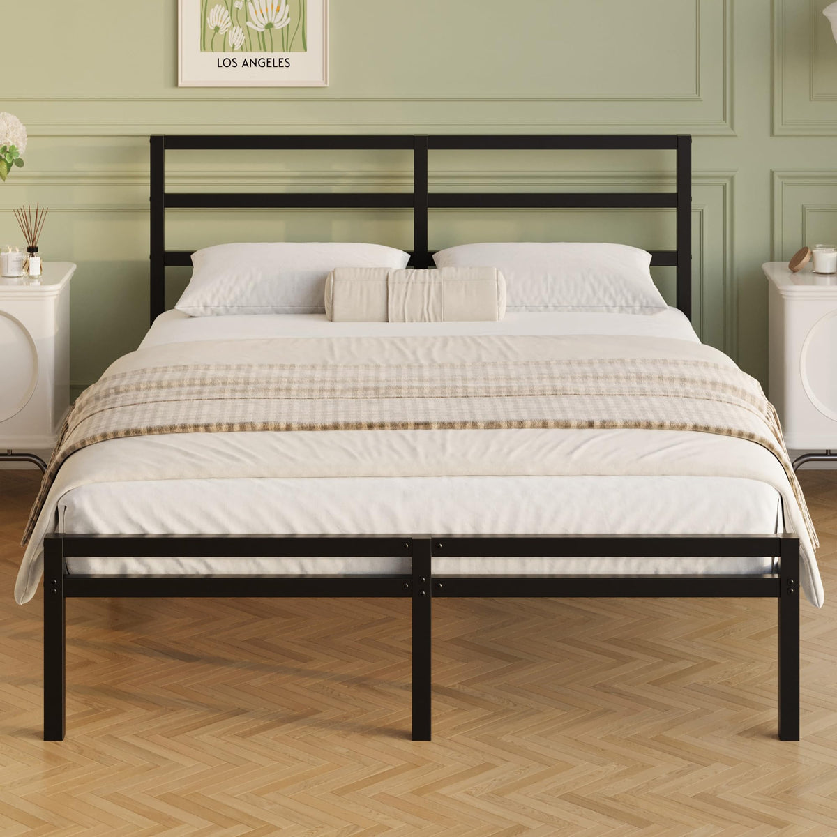 12 Inch Full Size Bed Frame with Headboard and Footboard L99260