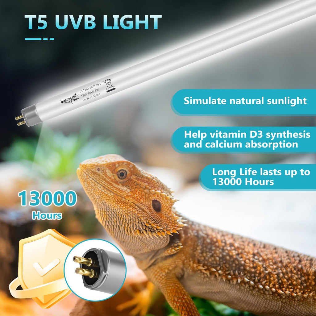 3-Pack UVB Reptile Light 10.0 Bulb 39W T5 Fluorescent D232370