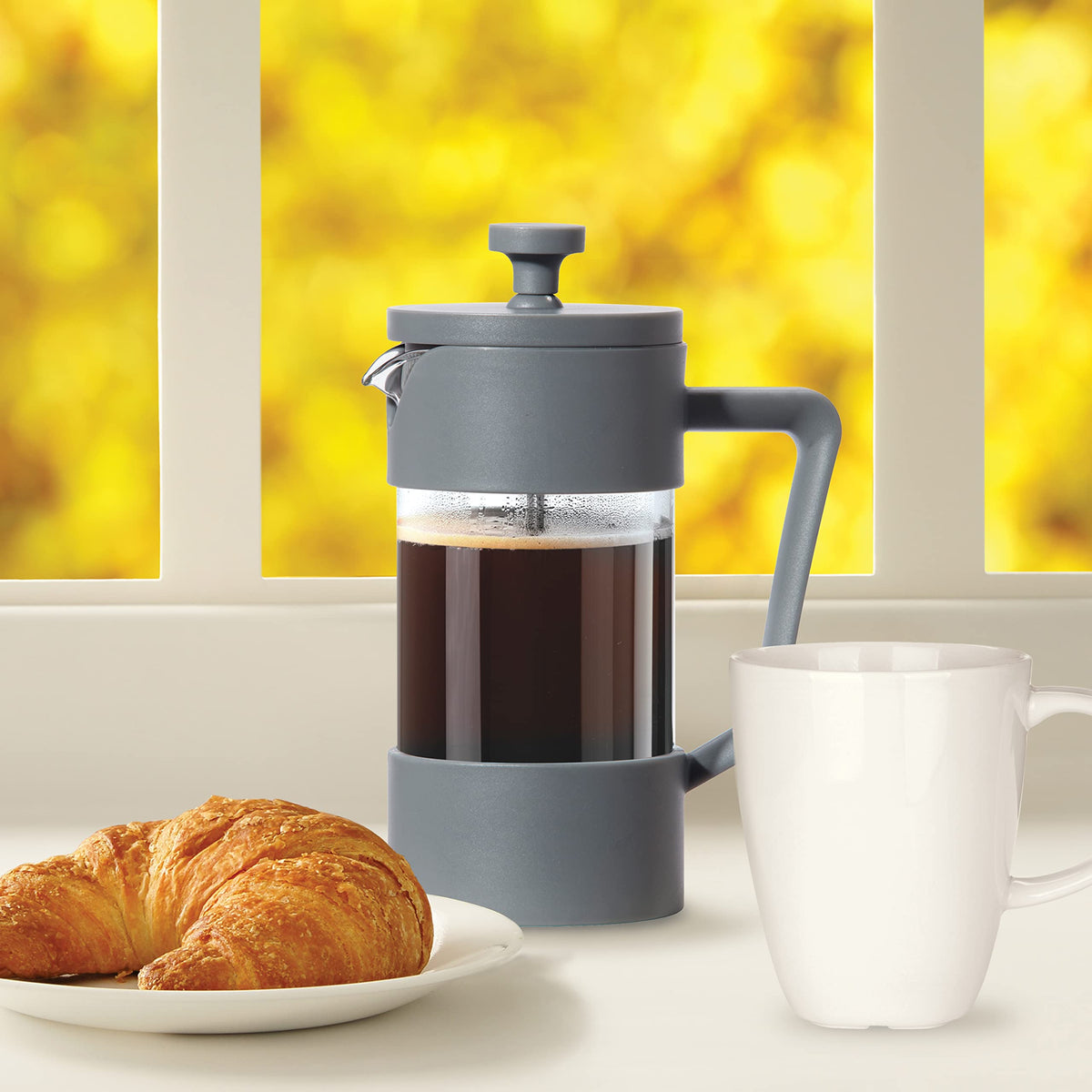 12oz Borosilicate Glass French Press Coffee Maker D46865