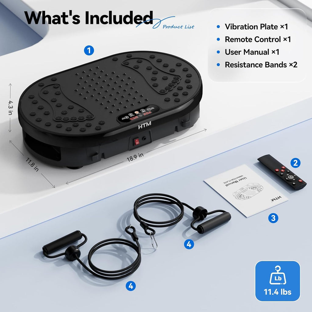 Vibration Plate Exercise Machine with Remote Control T334