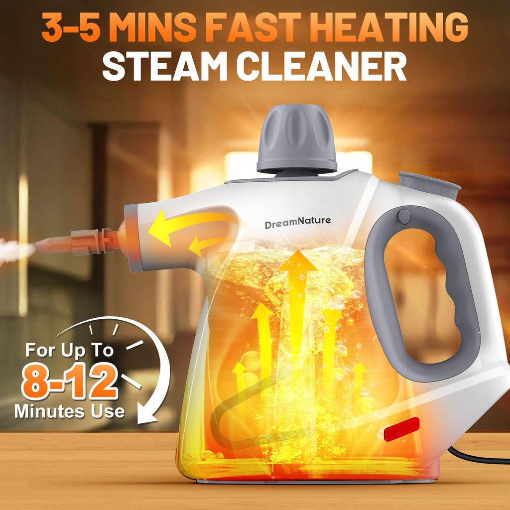 Handheld Pressurized Steam Cleaner with 11-Pieces Accessories S567