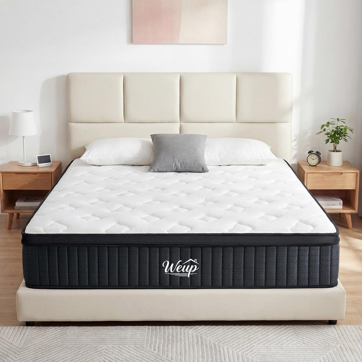 Full Size 12 Inch Firm Hybrid Memory Foam Mattress in a Box W17951