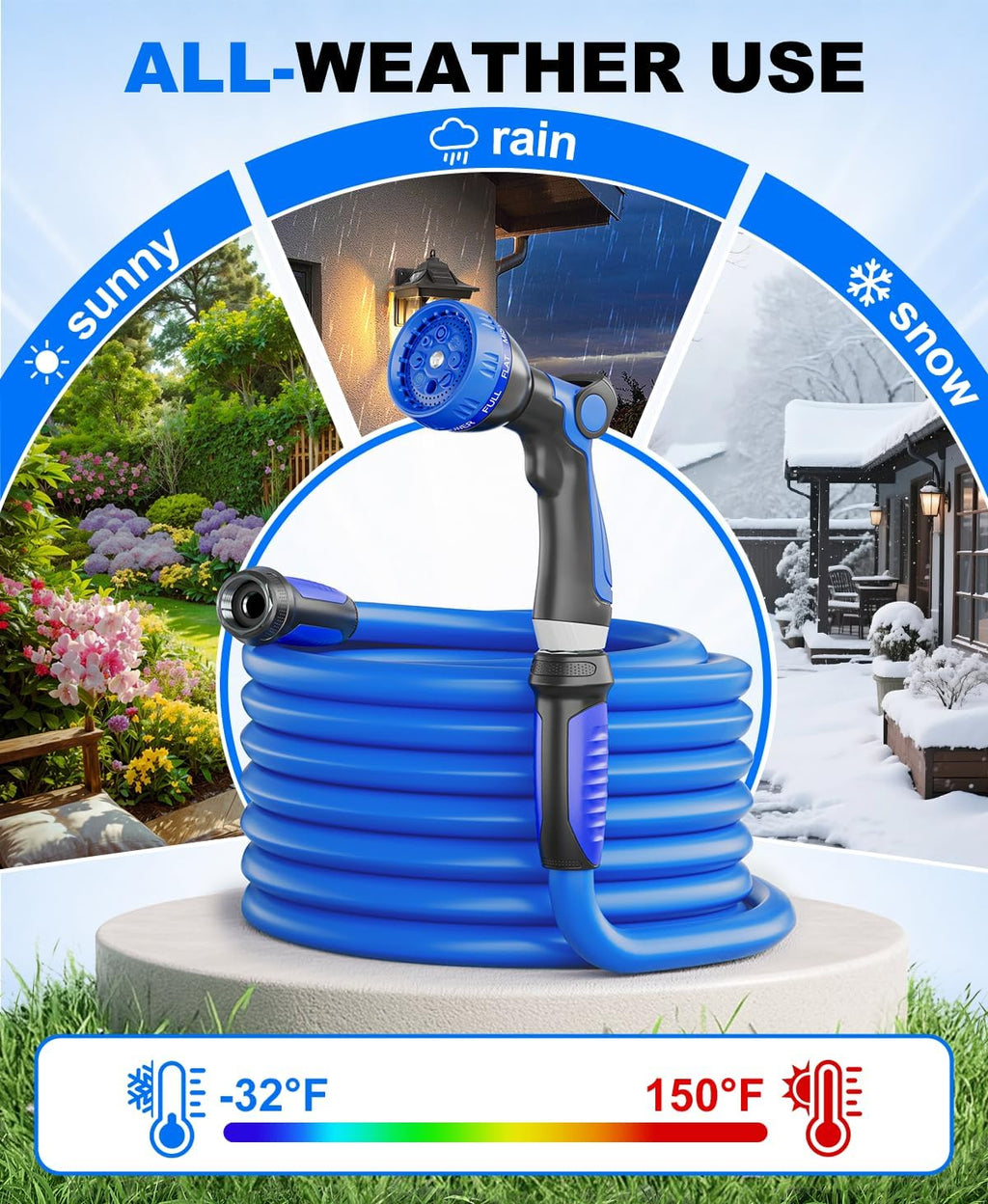 Garden Water Hose 100 ft x 5/8" A9864