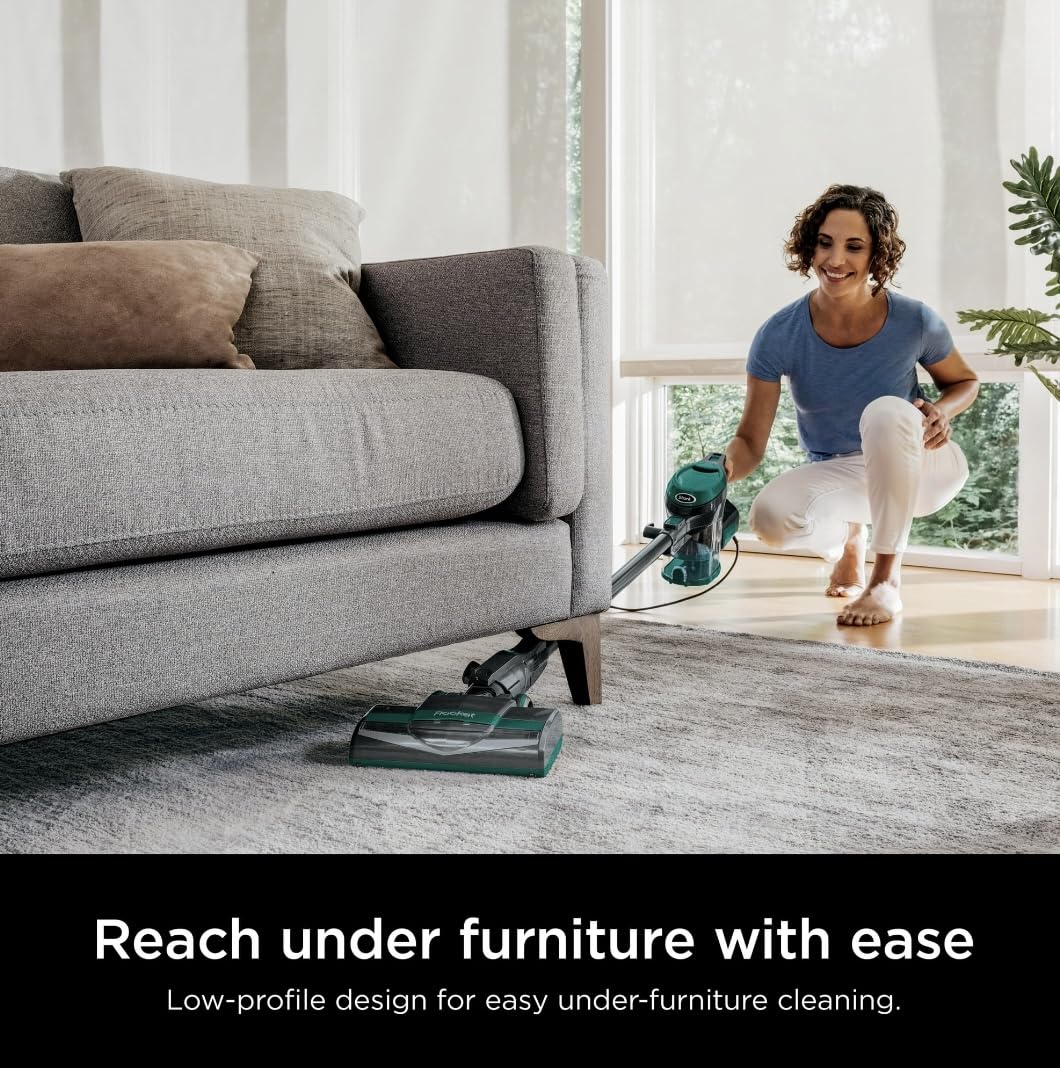 Ultra-Light Corded Vacuum for Carpets & Hard Floors, Green I183