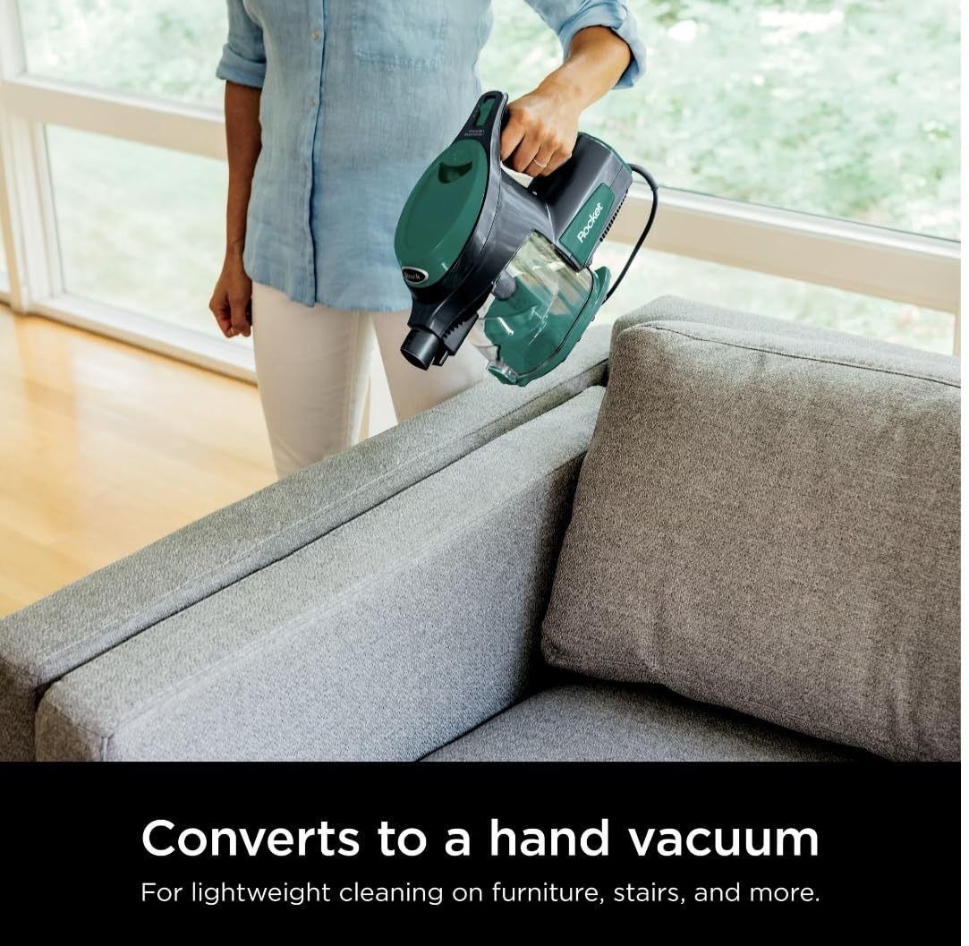 Ultra-Light Corded Vacuum for Carpets & Hard Floors, Green I183