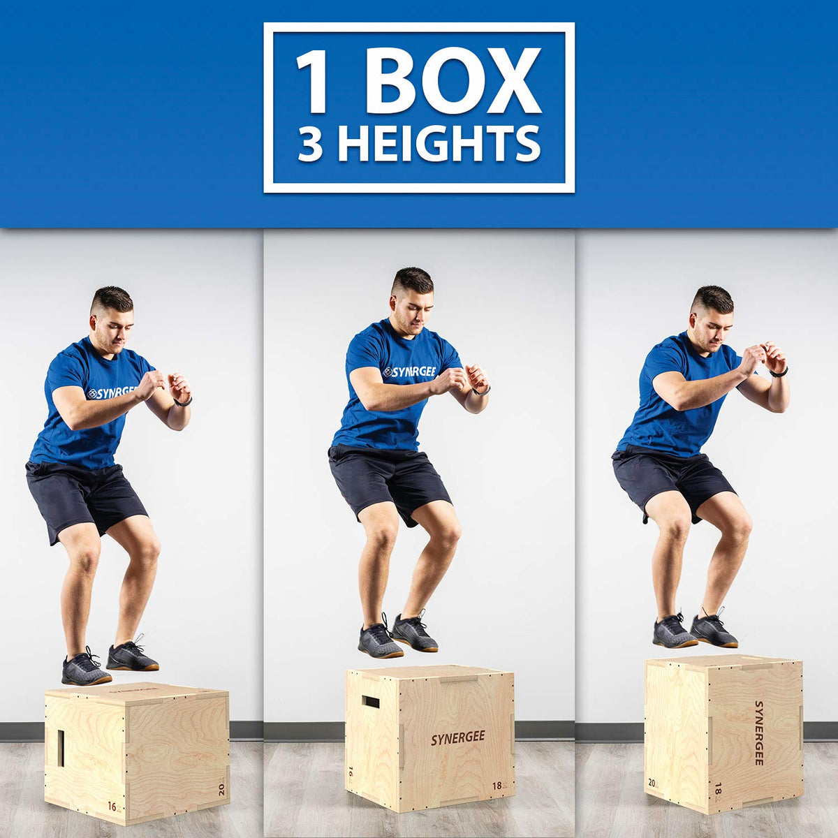 3 in 1 Wood Plyo Box G66849