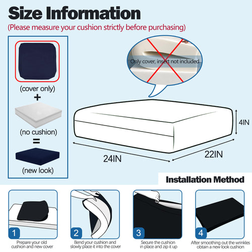 24x22 inch 4 Pack Sofa Cushion Cover C71052