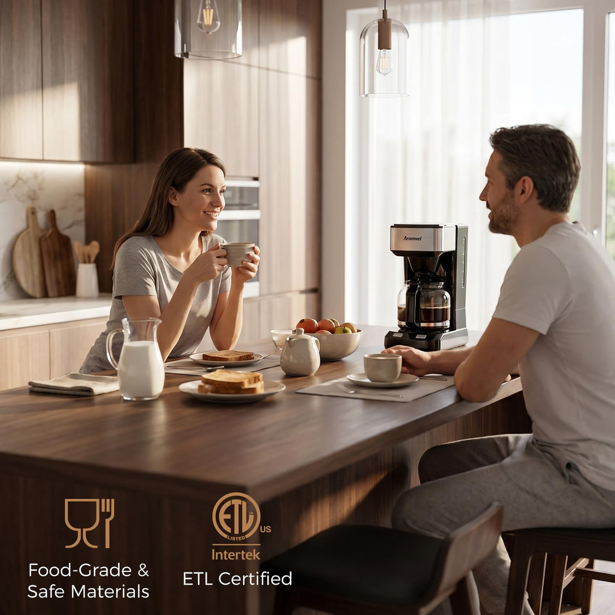 12-Cup Programmable Drip Coffee Maker with Glass Carafe V76276
