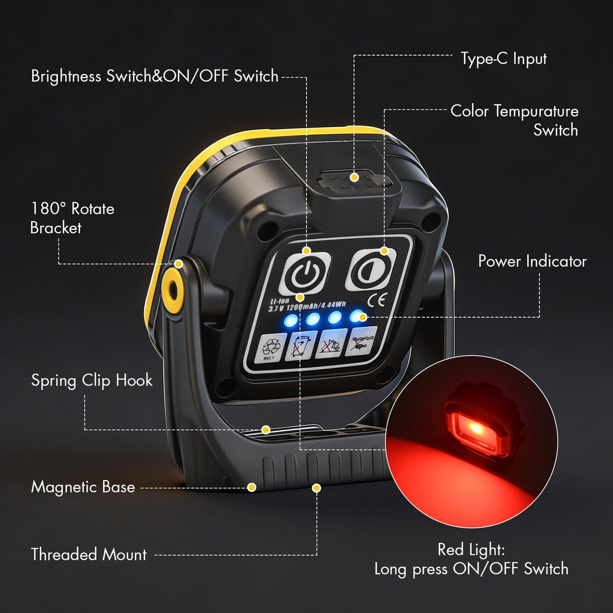 Rechargeable Magnetic Work Light P432864