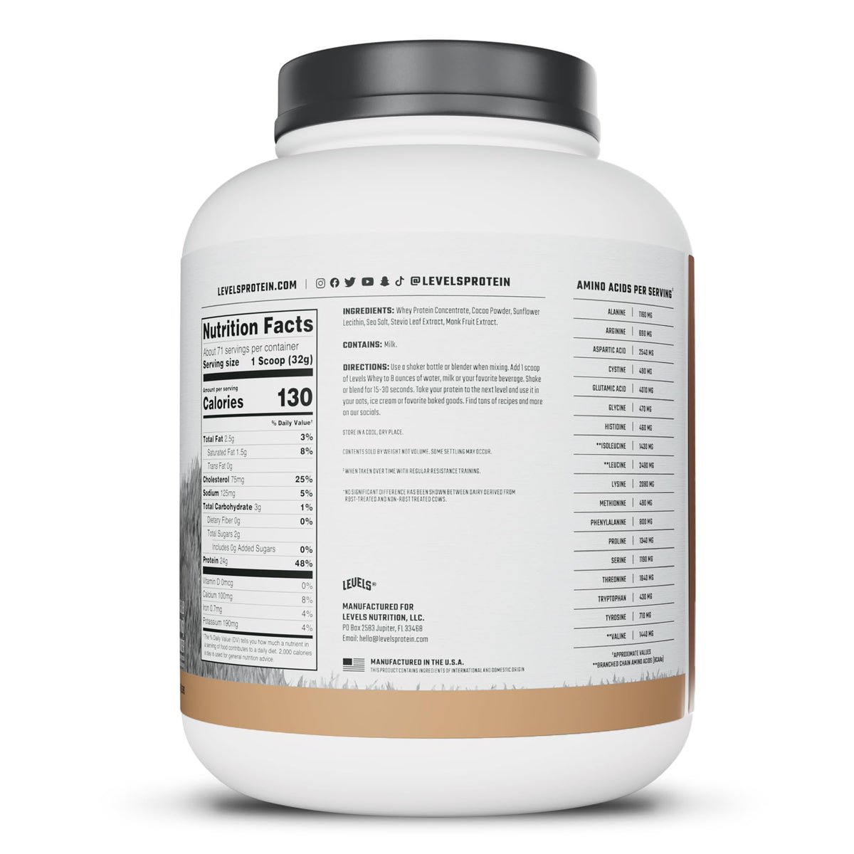 Whey Protein Powder Pure Chocolate 5LB L45758