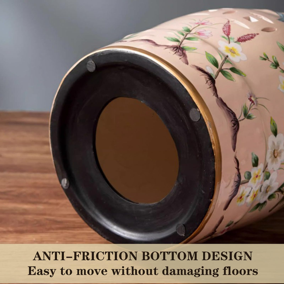 Glazed Ceramic Decorative Garden Stool 28x28x46cm S282