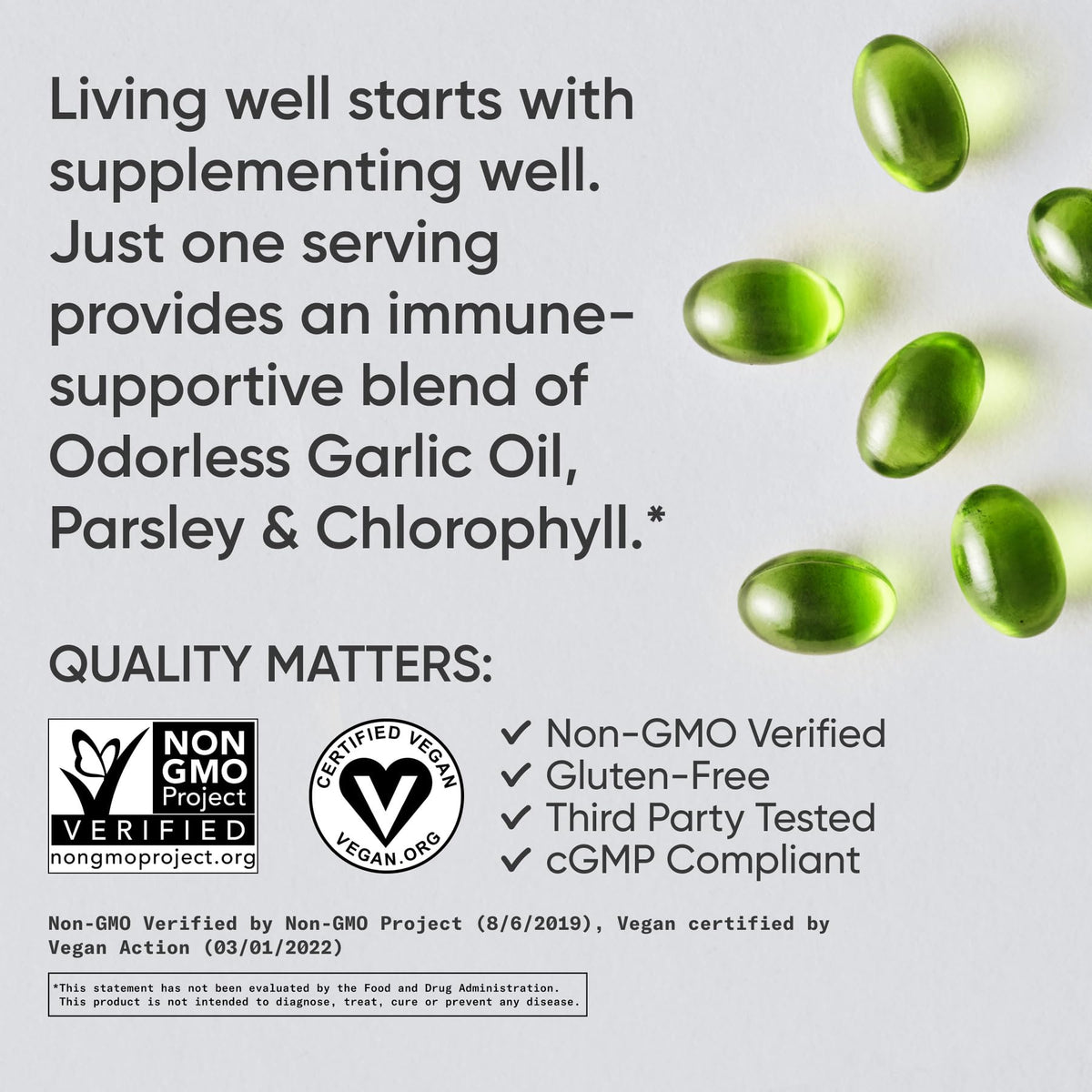 Odorless Garlic Oil 150 Capsules Q39436