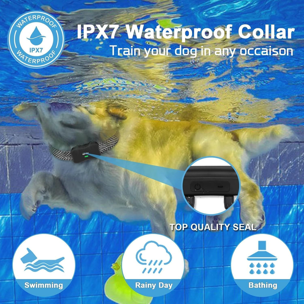 Wireless Dog Fence and Remote Training Collar, IPX7 Waterproof, Black U6063