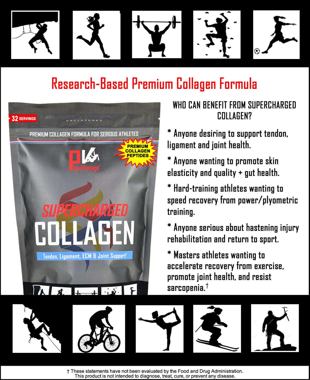 Collagen Peptides Powder Unflavored 16oz V9950