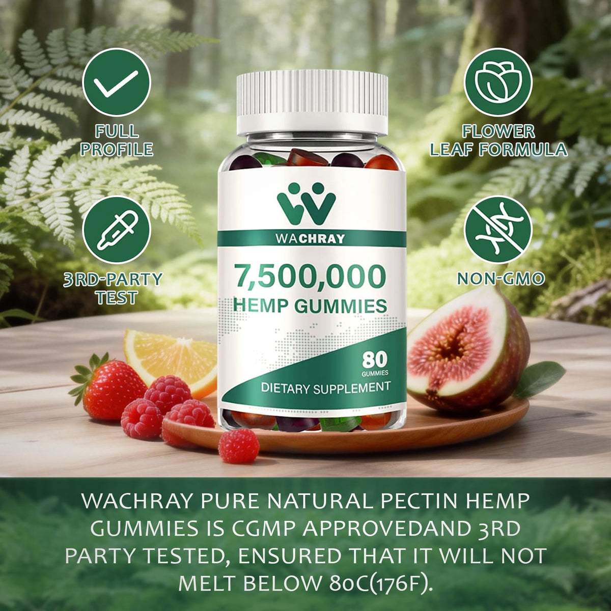 Organic Vegan Hemp Gummies with Omega 3 6 9 Z31243