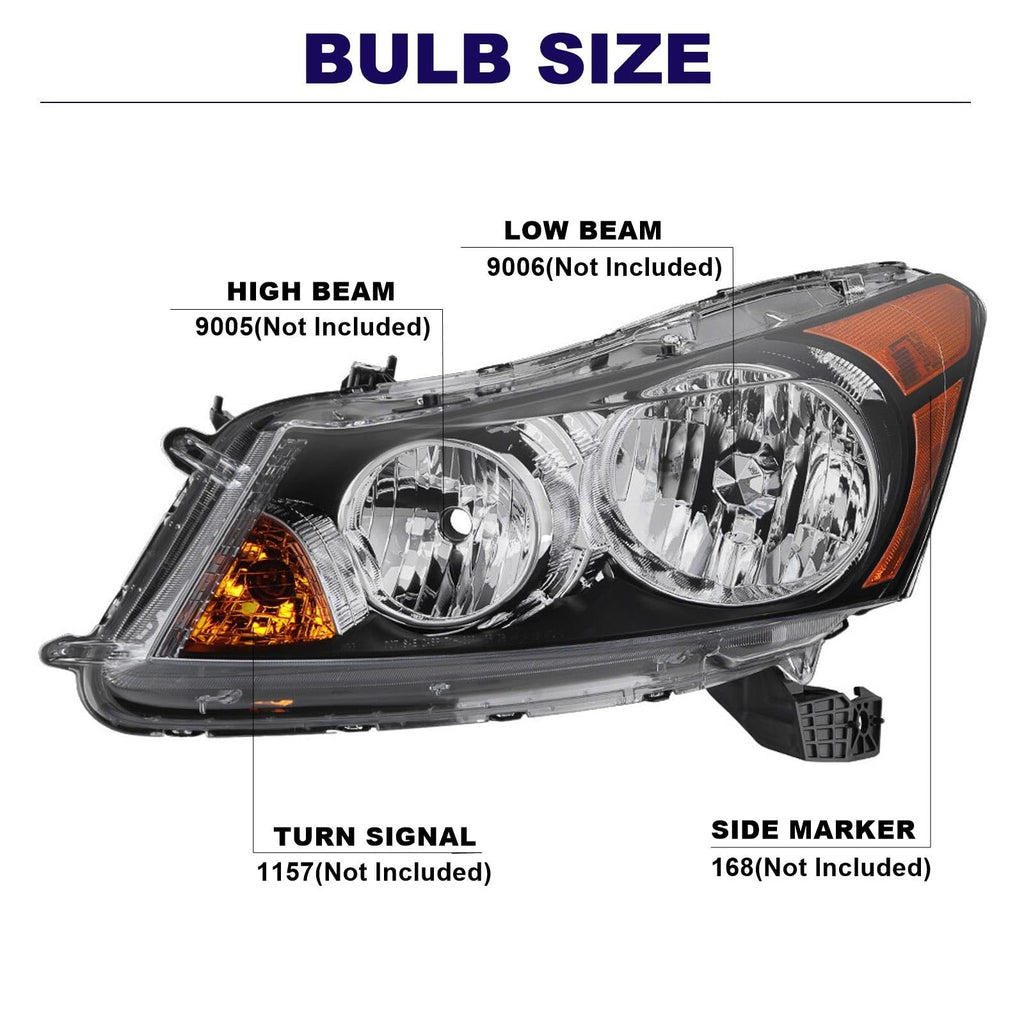 Headlights with Amber Reflector A3076