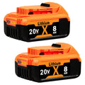 8.0Ah 20V MAX Lithium Batteries 2 Pack T35190