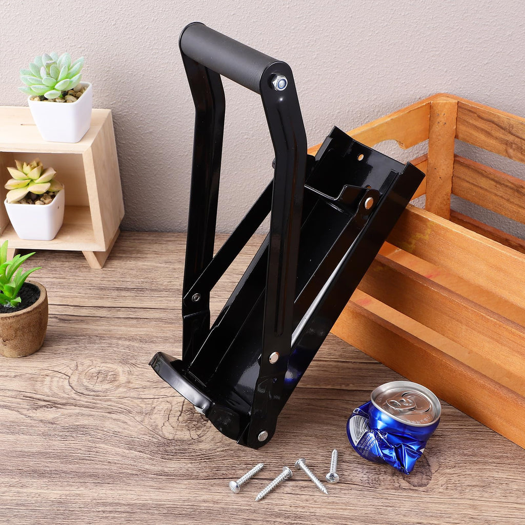Wall Mounted Stainless Steel Can Crusher with Bottle Opener K2475