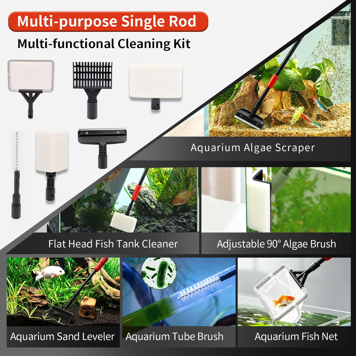 6 in 1 Aquarium Cleaning Kit C5678