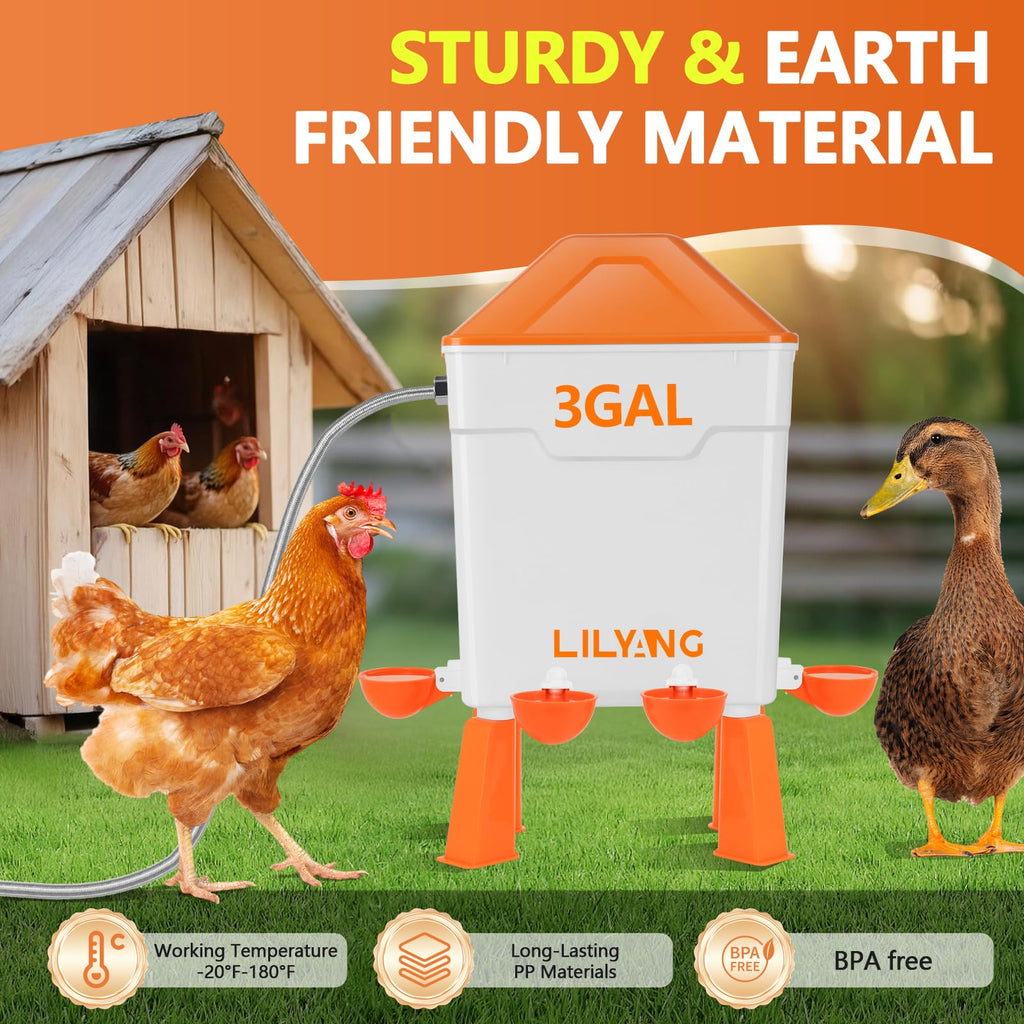 Automatic Chicken Waterer 3 Gallon Z68962