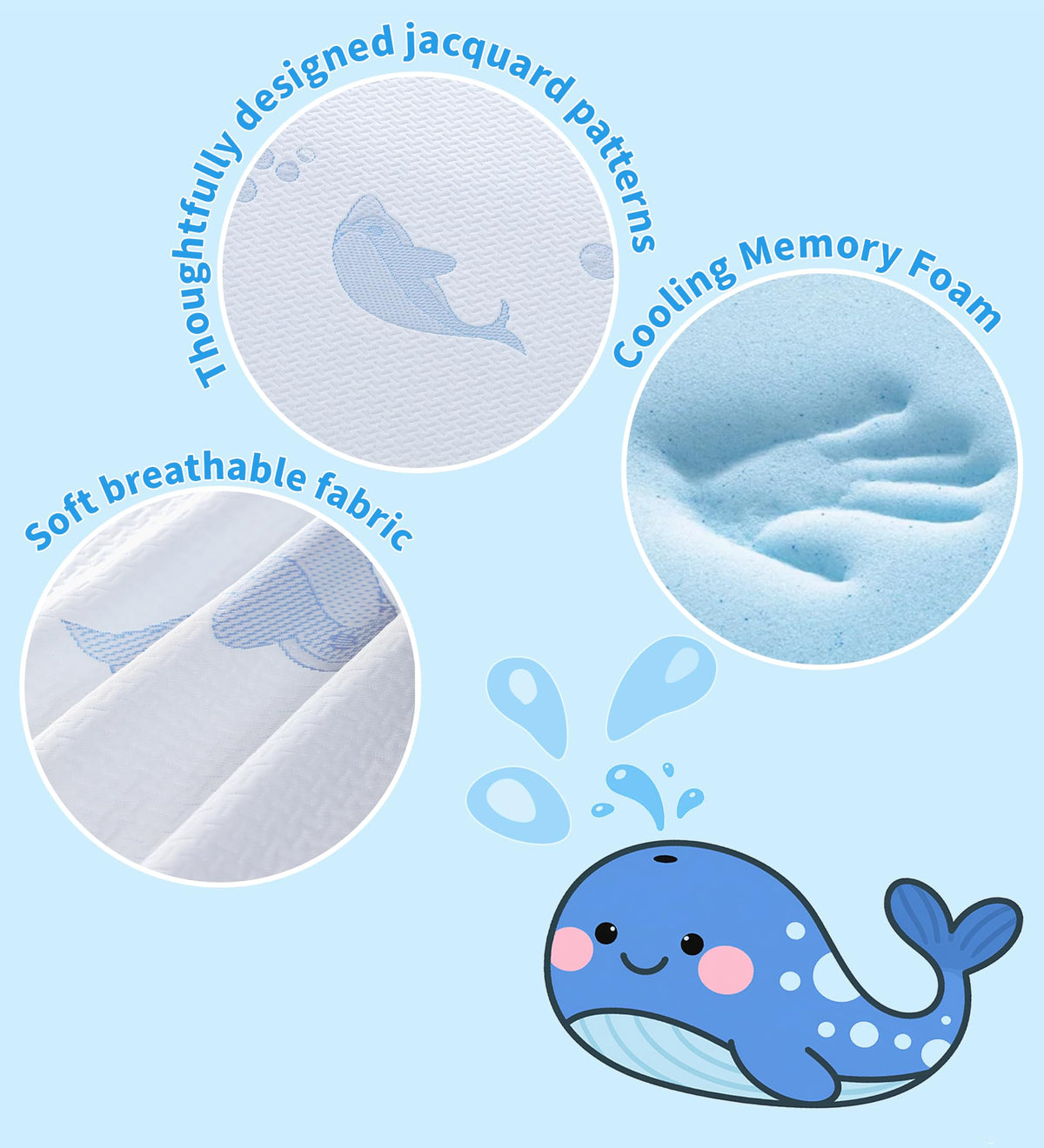 Dual-Sided Memory Foam Pack and Play Mattress with Removable Washable Cover X6803