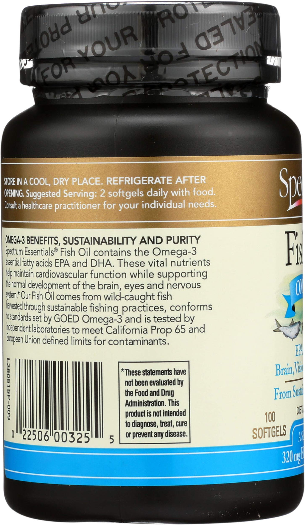 Fish Oil Omega-3 1000 mg 100 Count Softgels Q534
