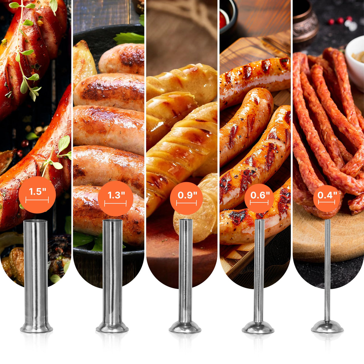 10L Electric Sausage Stuffer with 5 Tubes J903331