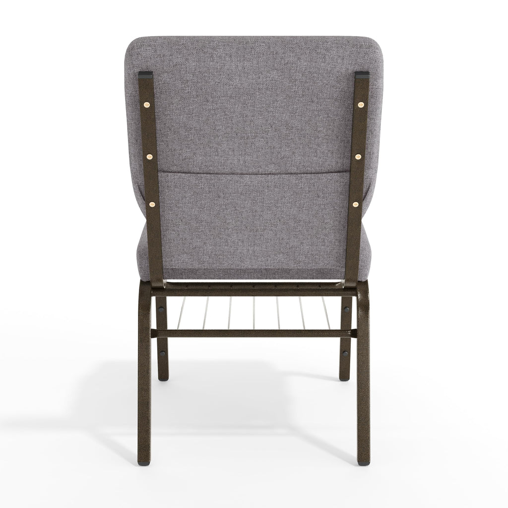 Gray Fabric Church Chair K732089