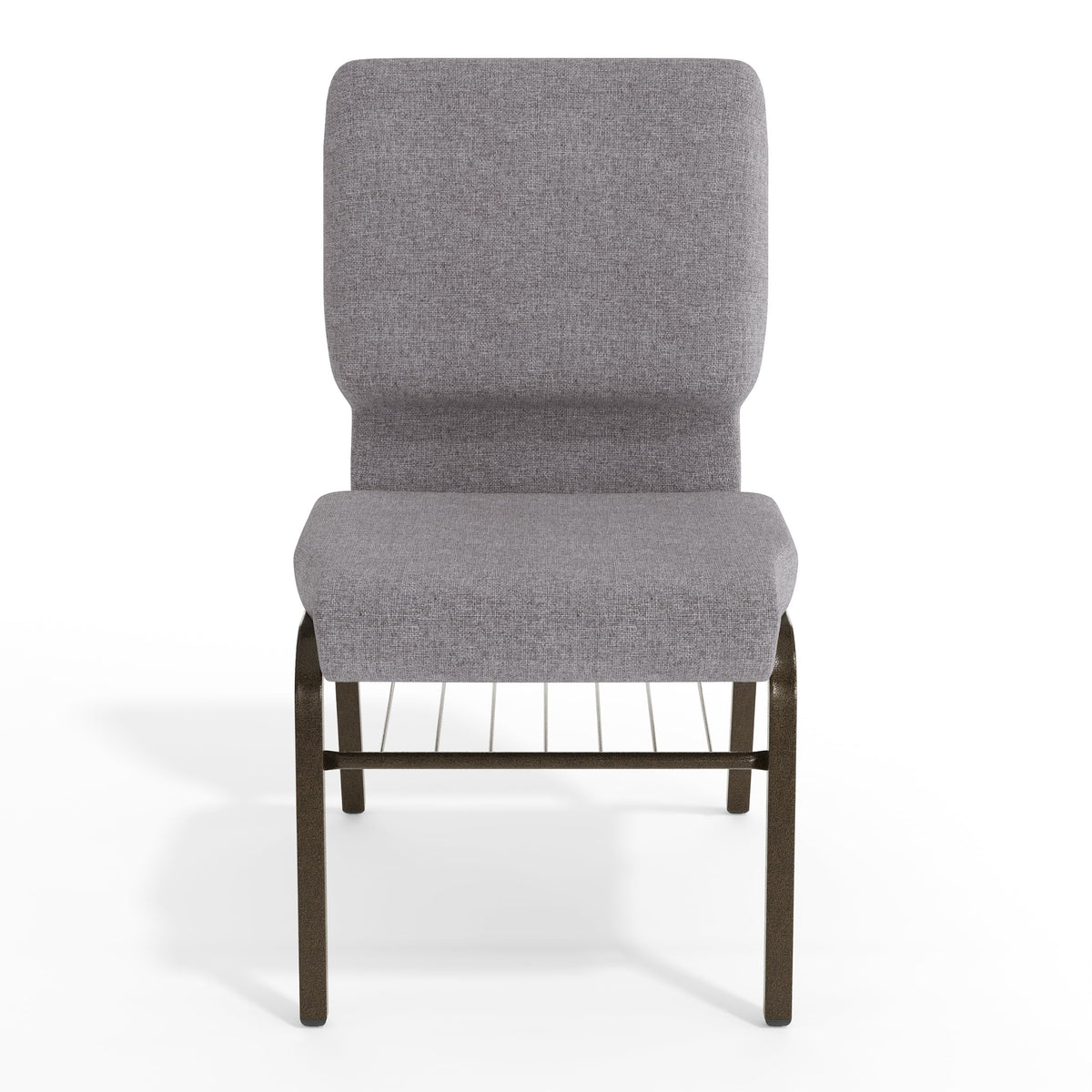 Gray Fabric Church Chair K732089