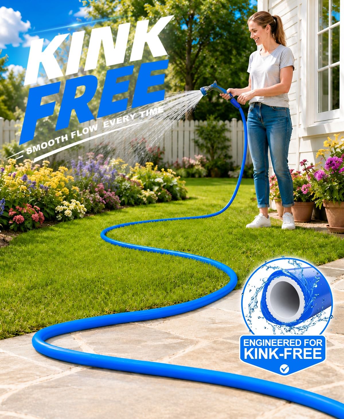 Garden Water Hose 100 ft x 5/8" A9864