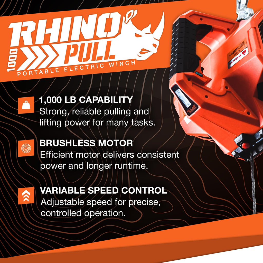 Portable Electric Winch with Synthetic Rope T251