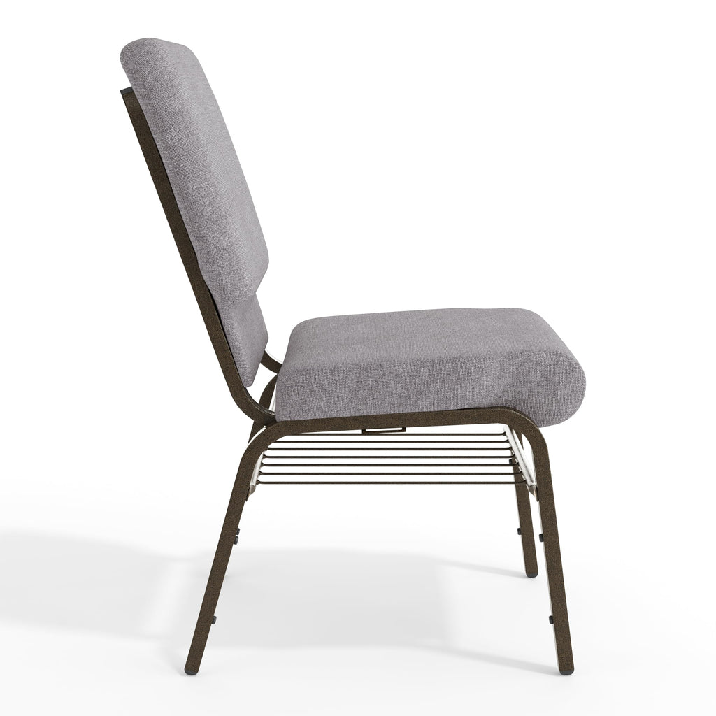 Gray Fabric Church Chair K732089