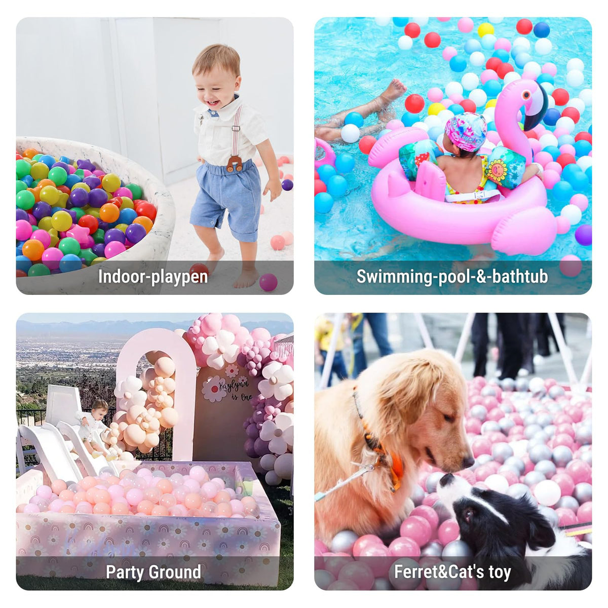 Crush Proof Plastic Ball Pit Balls G915