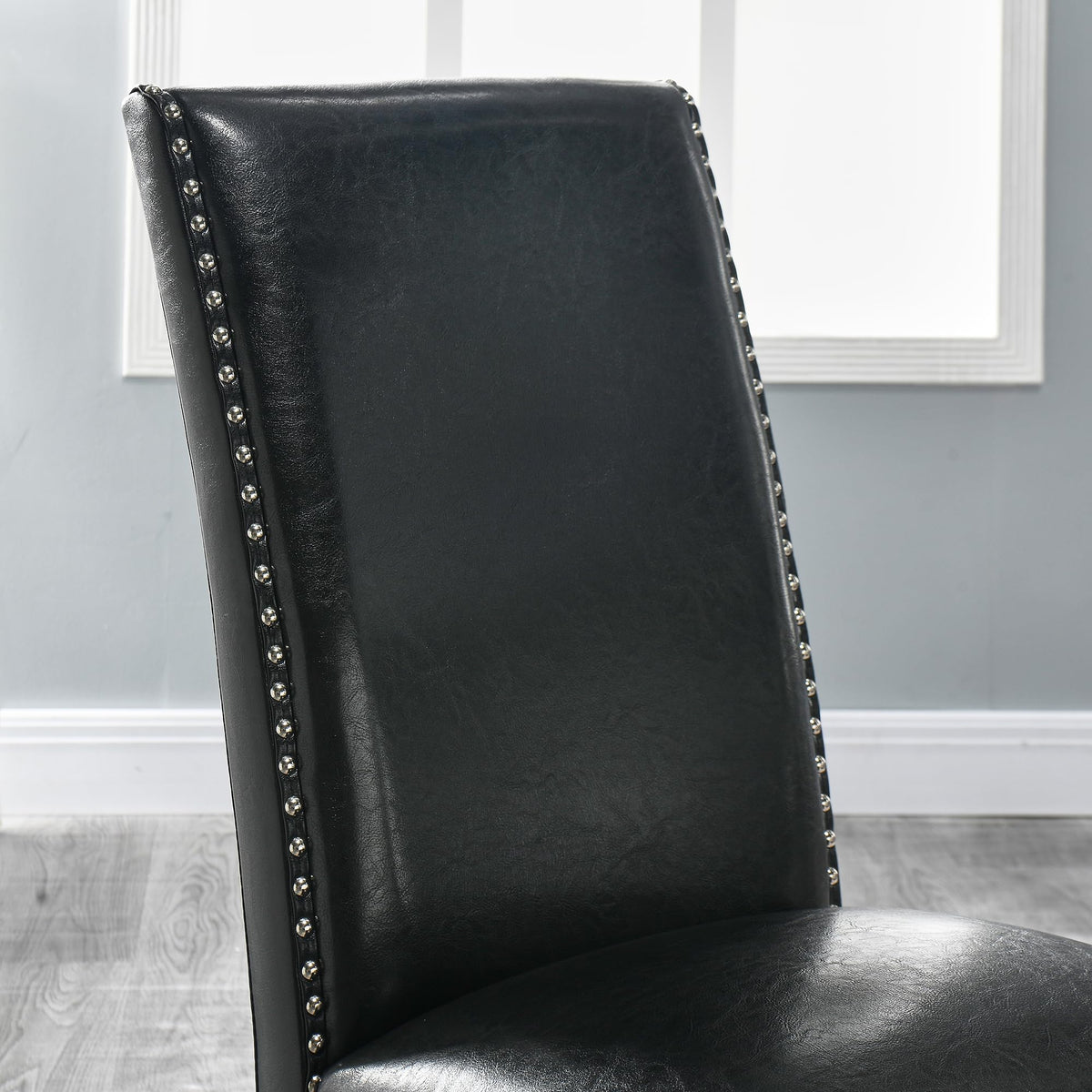 Black PU Dining Chairs Set of 2 N99796