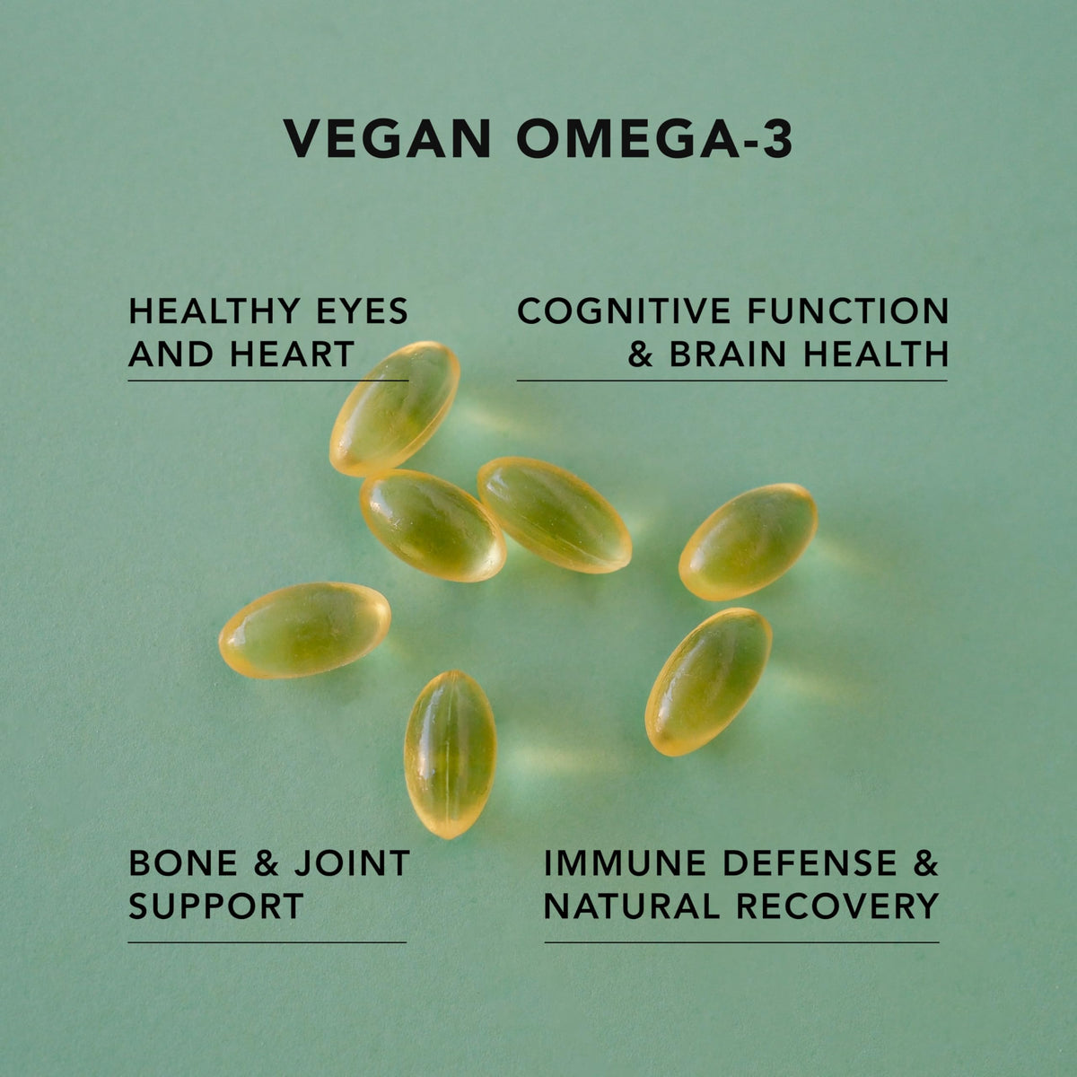 Vegan Omega-3 120 Capsules & Collagen Peptides Powder 1kg J28355