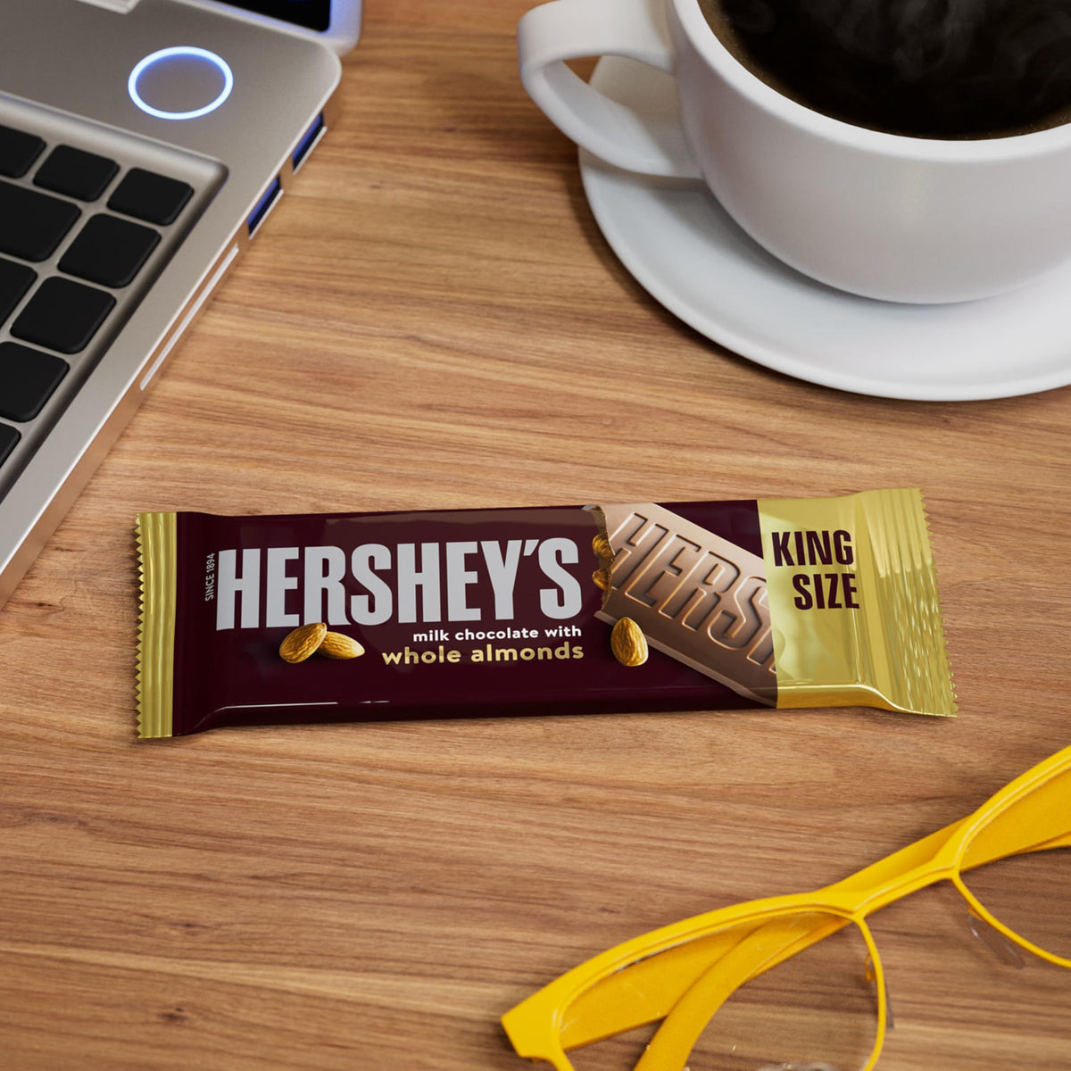 Milk Chocolate with Whole Almonds Candy Bars 2.6 oz 18 Count F2060