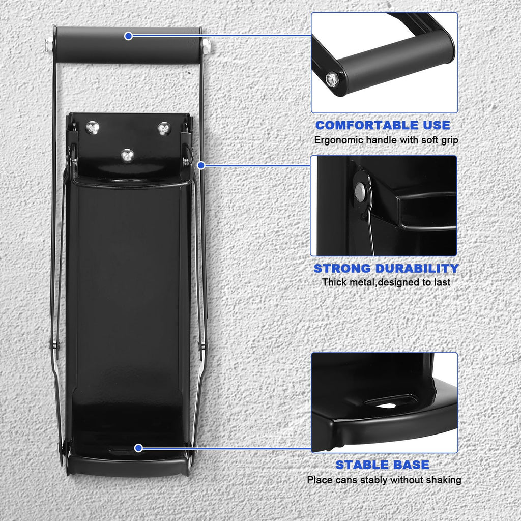 Wall Mounted Stainless Steel Can Crusher with Bottle Opener K2475