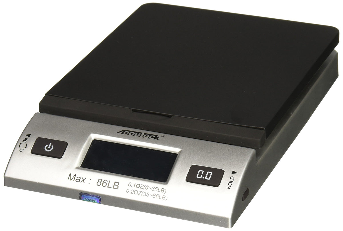 86 lb Silver Digital Shipping Postal Scale with Adapter O852809