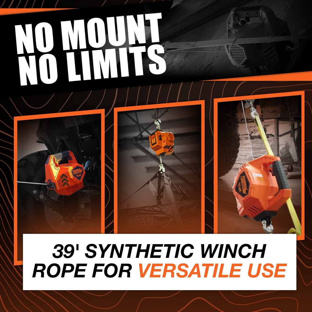 Portable Electric Winch with Synthetic Rope T251