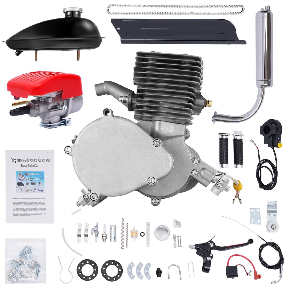 2-Stroke 100cc Bicycle Engine Kit I99404