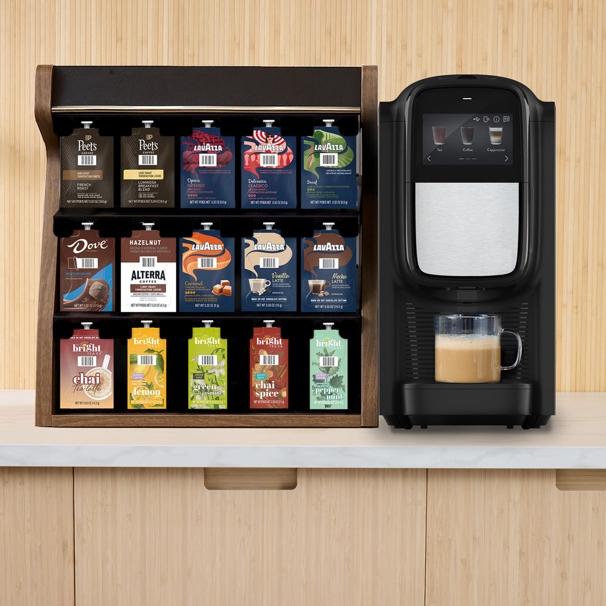 Single-Serve Brewer with Multiple Brew Sizes K996328