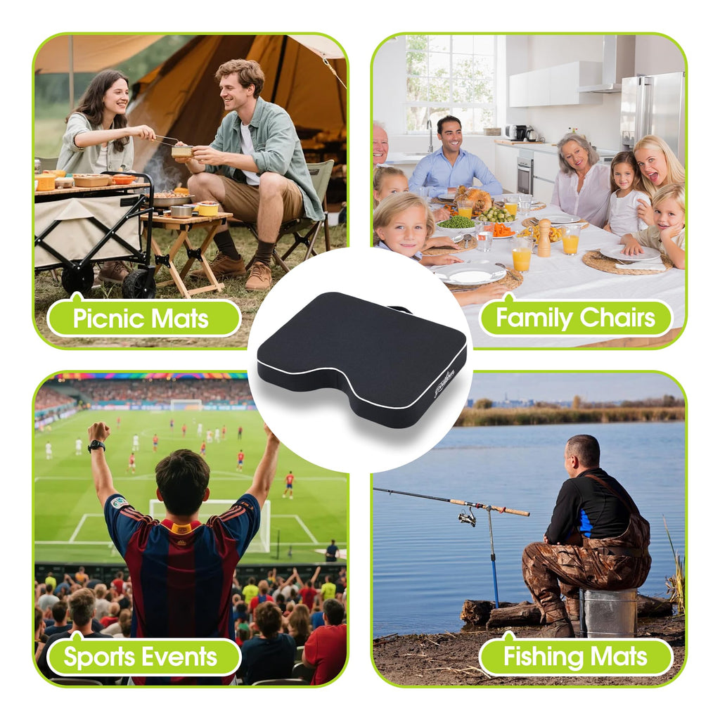 Dual-Layer Foam Breathable Waterproof Stadium Cushion D69083