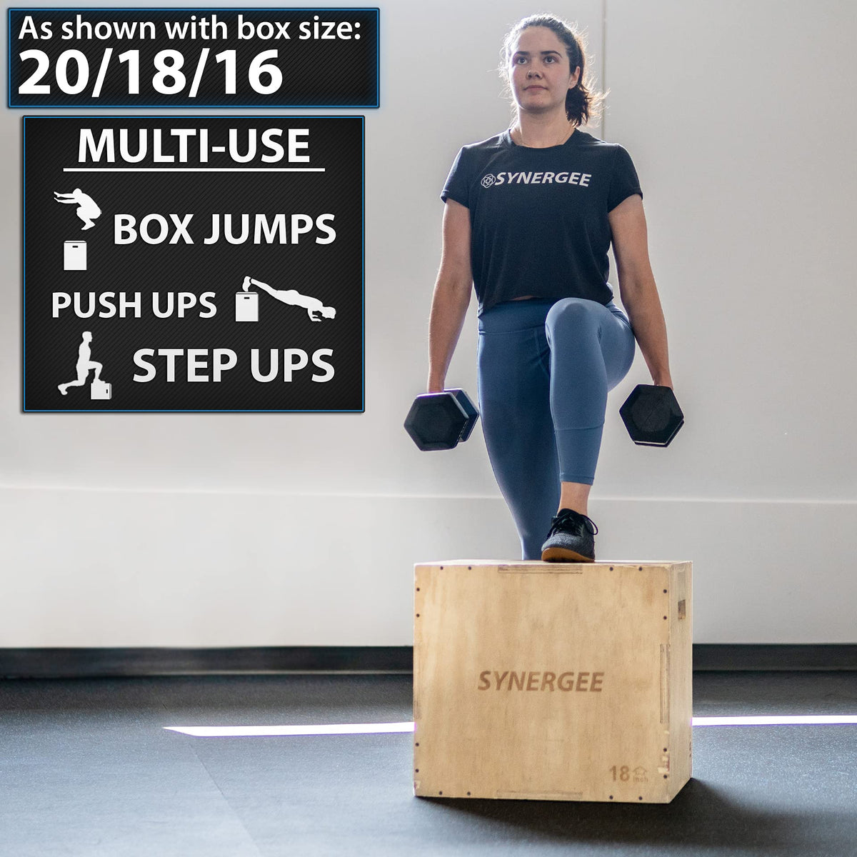 3 in 1 Wood Plyo Box G66849