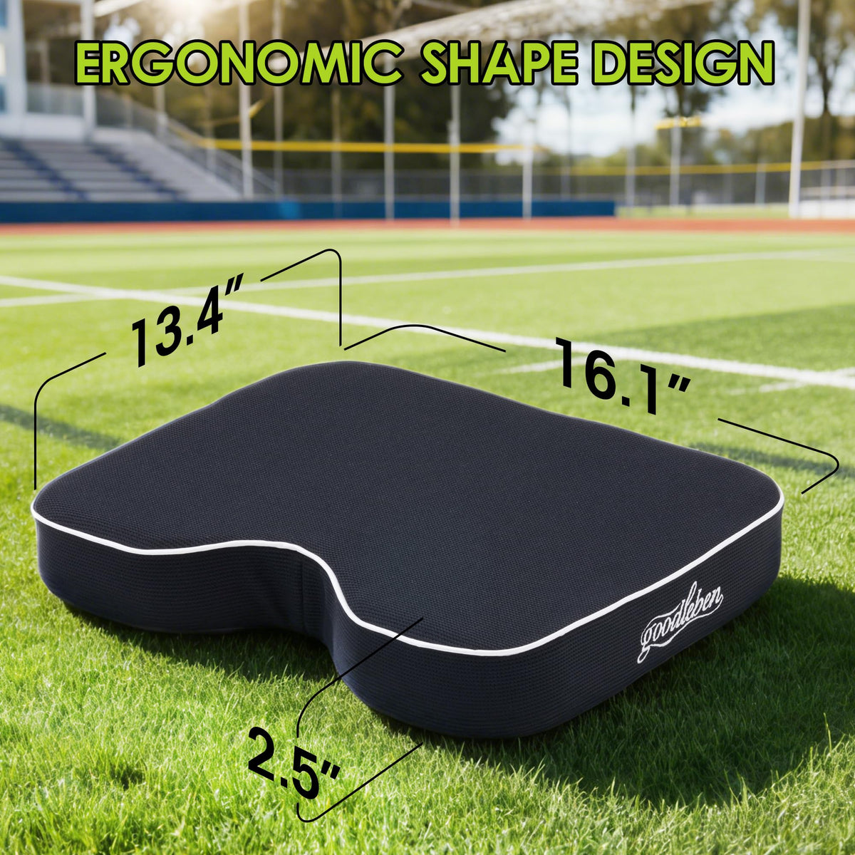 Dual-Layer Foam Breathable Waterproof Stadium Cushion D69083