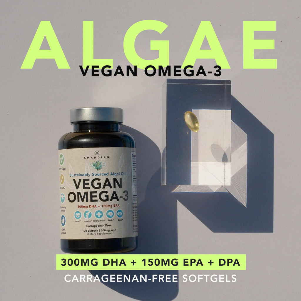 Vegan Omega-3 120 Capsules & Collagen Peptides Powder 1kg J28355