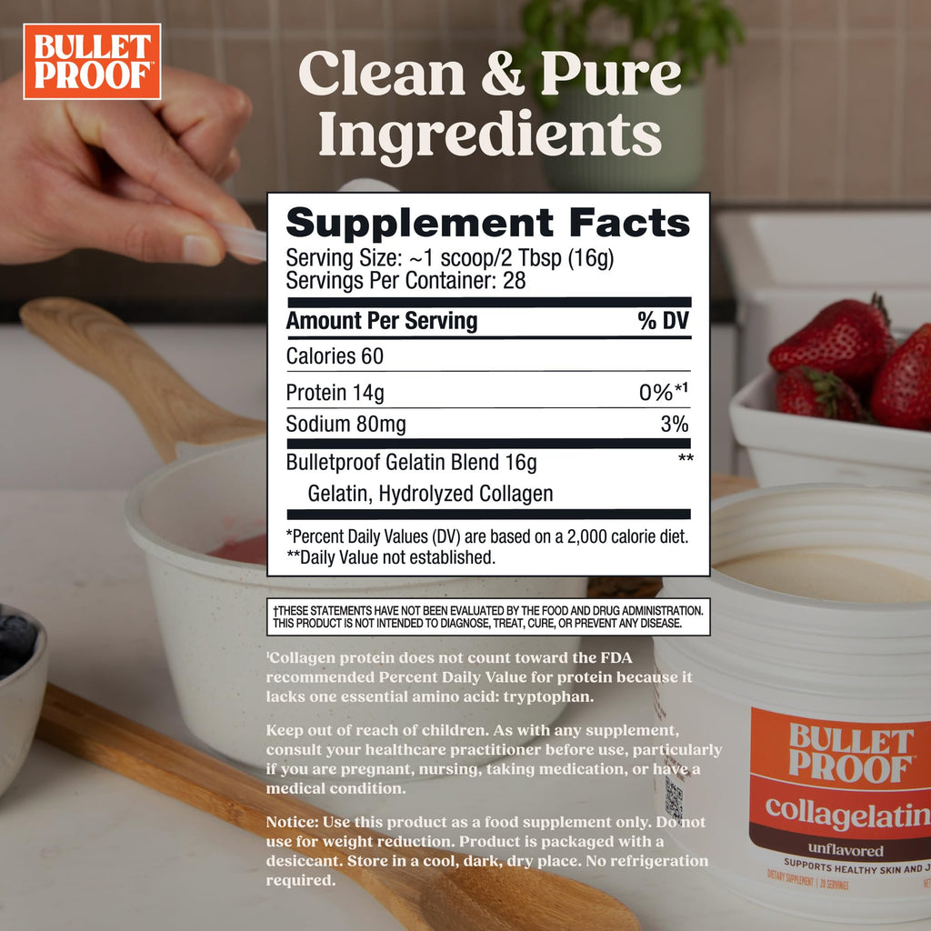 Gelatin with Collagen Protein 16 Ounces K418
